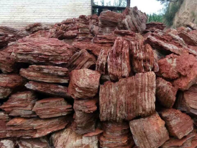 Red Multilayer Rocks Aquarium Decorative Stone