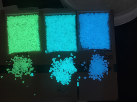 Glowing Glass Gravels
