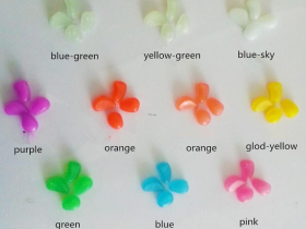 Glow in the Dark Pebble Color Chart