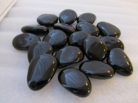 Aquarium Black Glass River Pebbles