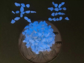 Blue Luminous Aquarium Gravels