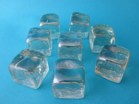 Aquascaping Ice Cube Glass Pebbles