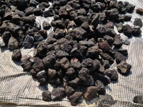Black Volcanic Rocks for Aquarium