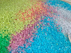 Mixed Color Luminous Stone Gravels