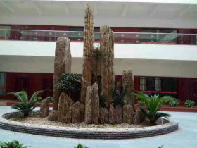 Scenery Zen Garden Landscaping Dragon Column Rock