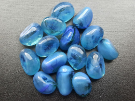 Sea Blue Glass River Pebble