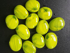 Colorful Flat Pebble Glass Stone
